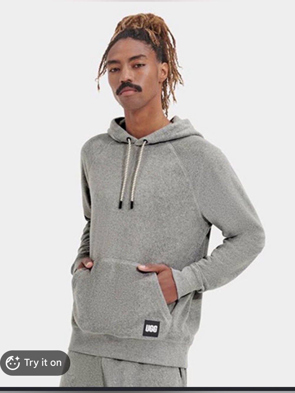 UGG Terrance Hoodie Gray Men’s , Medium